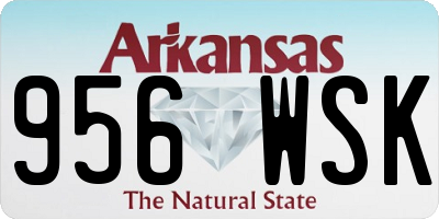 AR license plate 956WSK