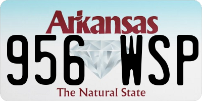 AR license plate 956WSP