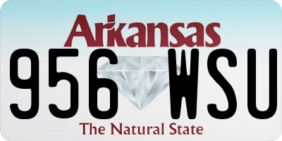 AR license plate 956WSU