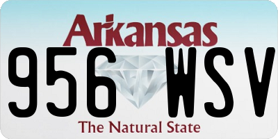 AR license plate 956WSV