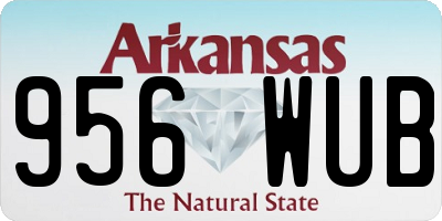 AR license plate 956WUB