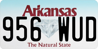 AR license plate 956WUD