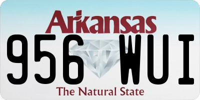 AR license plate 956WUI