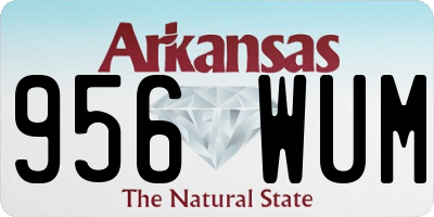 AR license plate 956WUM