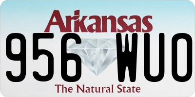 AR license plate 956WUO