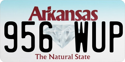 AR license plate 956WUP