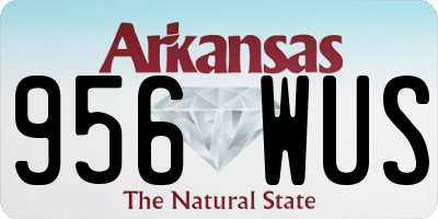 AR license plate 956WUS