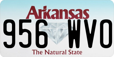 AR license plate 956WVO