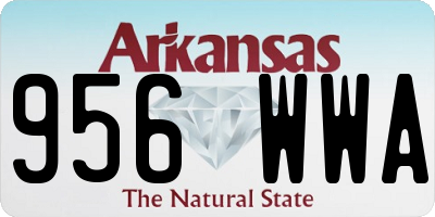 AR license plate 956WWA