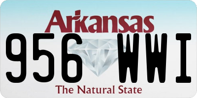 AR license plate 956WWI