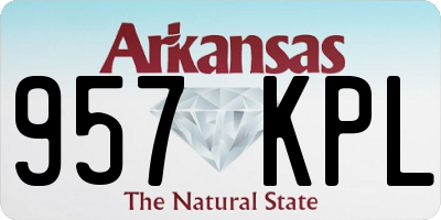 AR license plate 957KPL