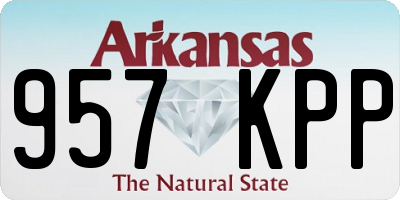 AR license plate 957KPP