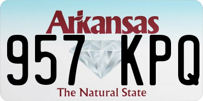 AR license plate 957KPQ