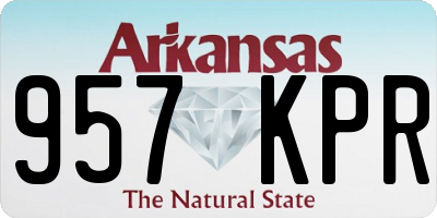 AR license plate 957KPR