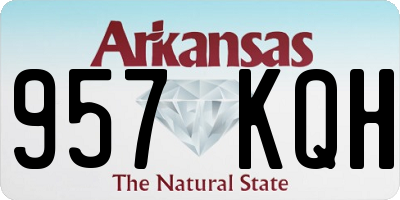 AR license plate 957KQH