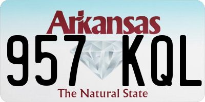 AR license plate 957KQL