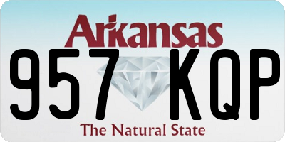 AR license plate 957KQP