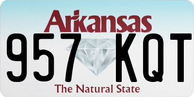 AR license plate 957KQT