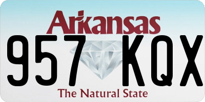 AR license plate 957KQX