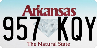 AR license plate 957KQY