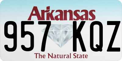 AR license plate 957KQZ