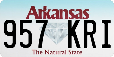 AR license plate 957KRI