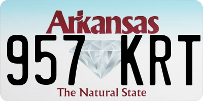 AR license plate 957KRT
