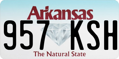 AR license plate 957KSH