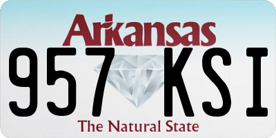 AR license plate 957KSI