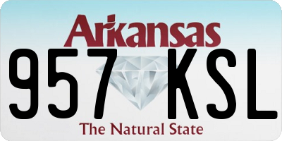 AR license plate 957KSL