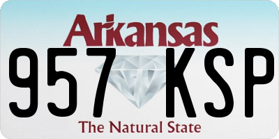AR license plate 957KSP