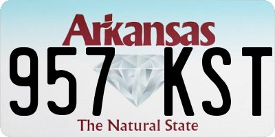 AR license plate 957KST