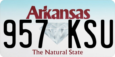 AR license plate 957KSU