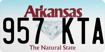 AR license plate 957KTA