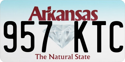 AR license plate 957KTC