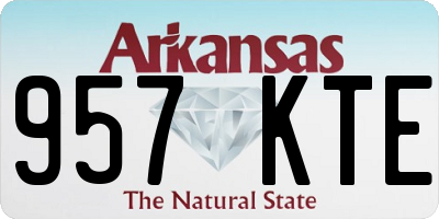 AR license plate 957KTE