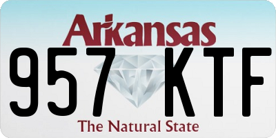AR license plate 957KTF