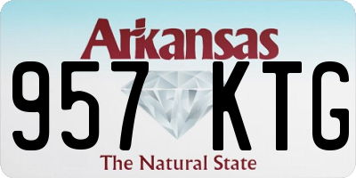 AR license plate 957KTG