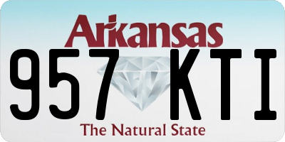 AR license plate 957KTI