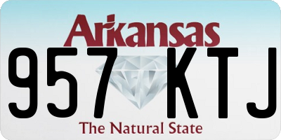 AR license plate 957KTJ