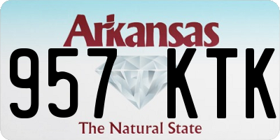 AR license plate 957KTK