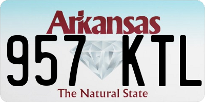 AR license plate 957KTL