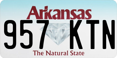 AR license plate 957KTN