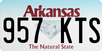 AR license plate 957KTS