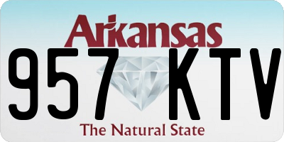 AR license plate 957KTV