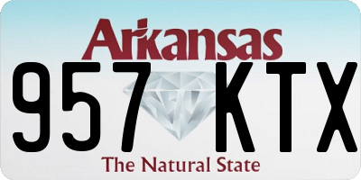 AR license plate 957KTX