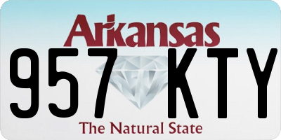 AR license plate 957KTY
