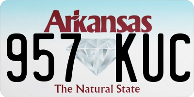 AR license plate 957KUC