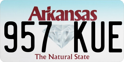AR license plate 957KUE