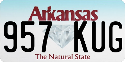 AR license plate 957KUG